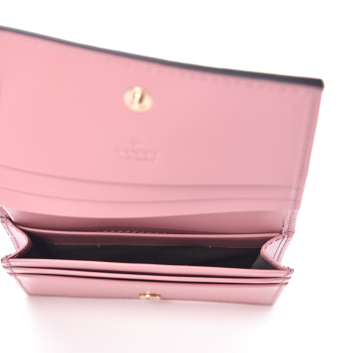 Guccissima Card Case Wallet Pink