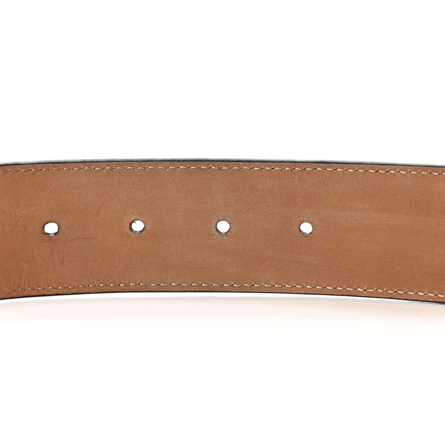 Vitello F is Fendi Bi-Color FF 1974 Embossed Belt 80 32 Maya Black