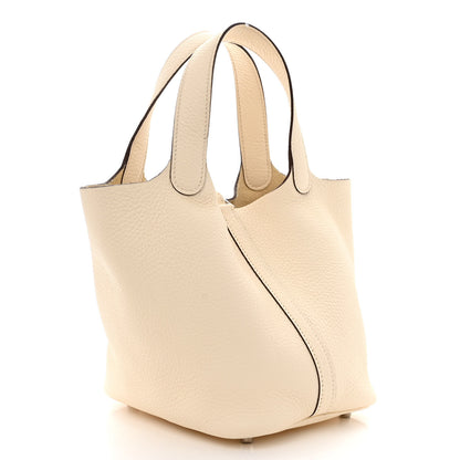 Hermes Taurillon Clemence Picotin Lock 18 PM Nata 3 of 10