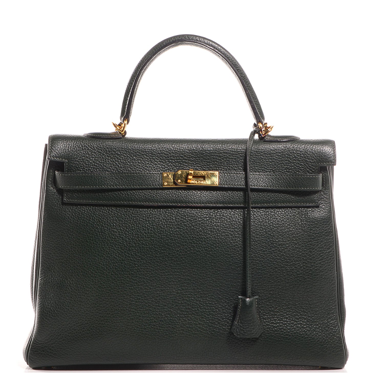 Hermes Togo Kelly Retourne 35 Vert Fonce 1 of 29