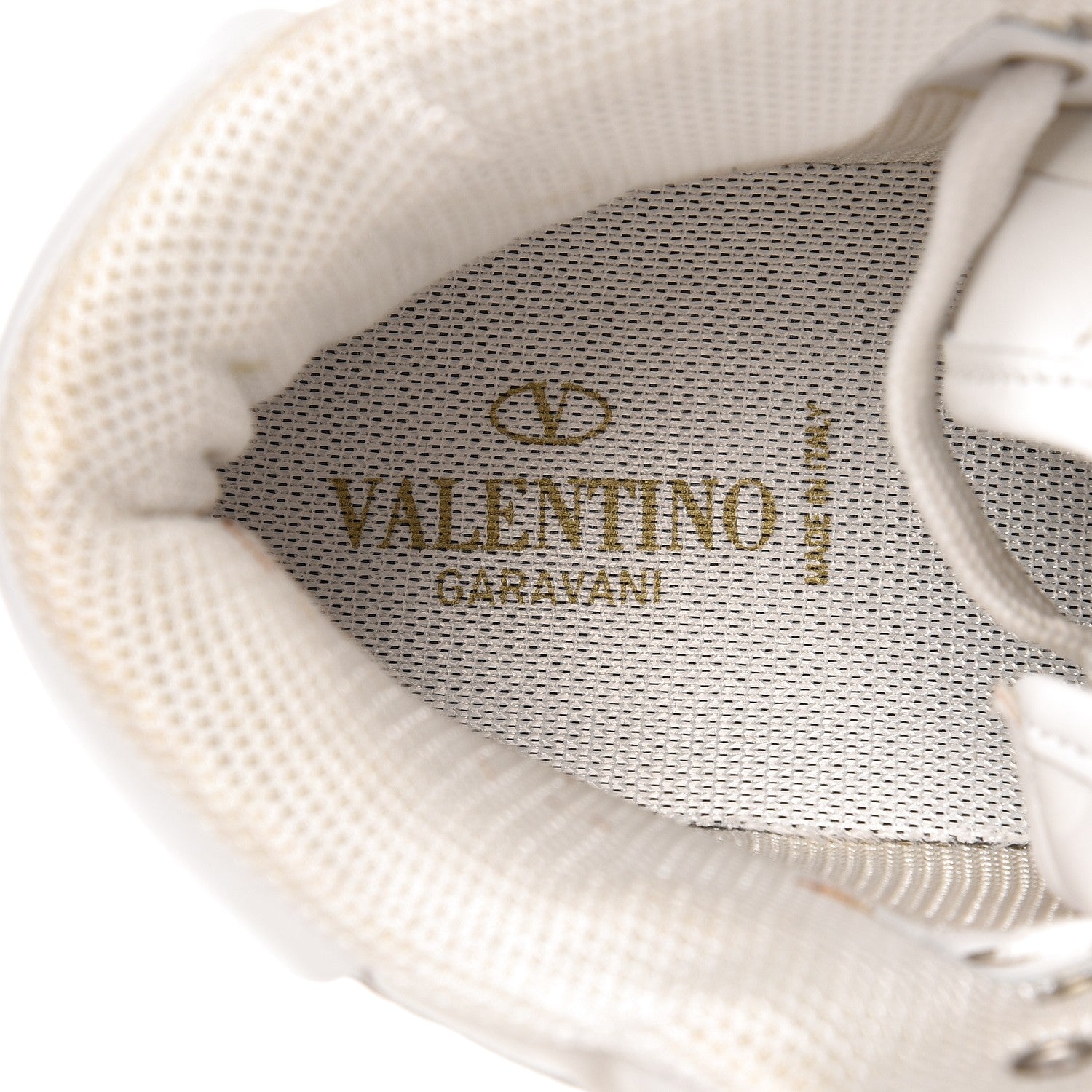 Valentino Garavani Calfskin Rockstud High Top Sneakers 39.5 White 7 of 11