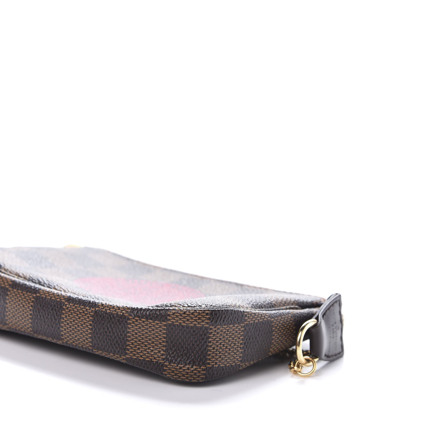 Louis Vuitton Damier Ebene Complice Trunks and Bags Mini Pochette Accessories Red 7 of 9