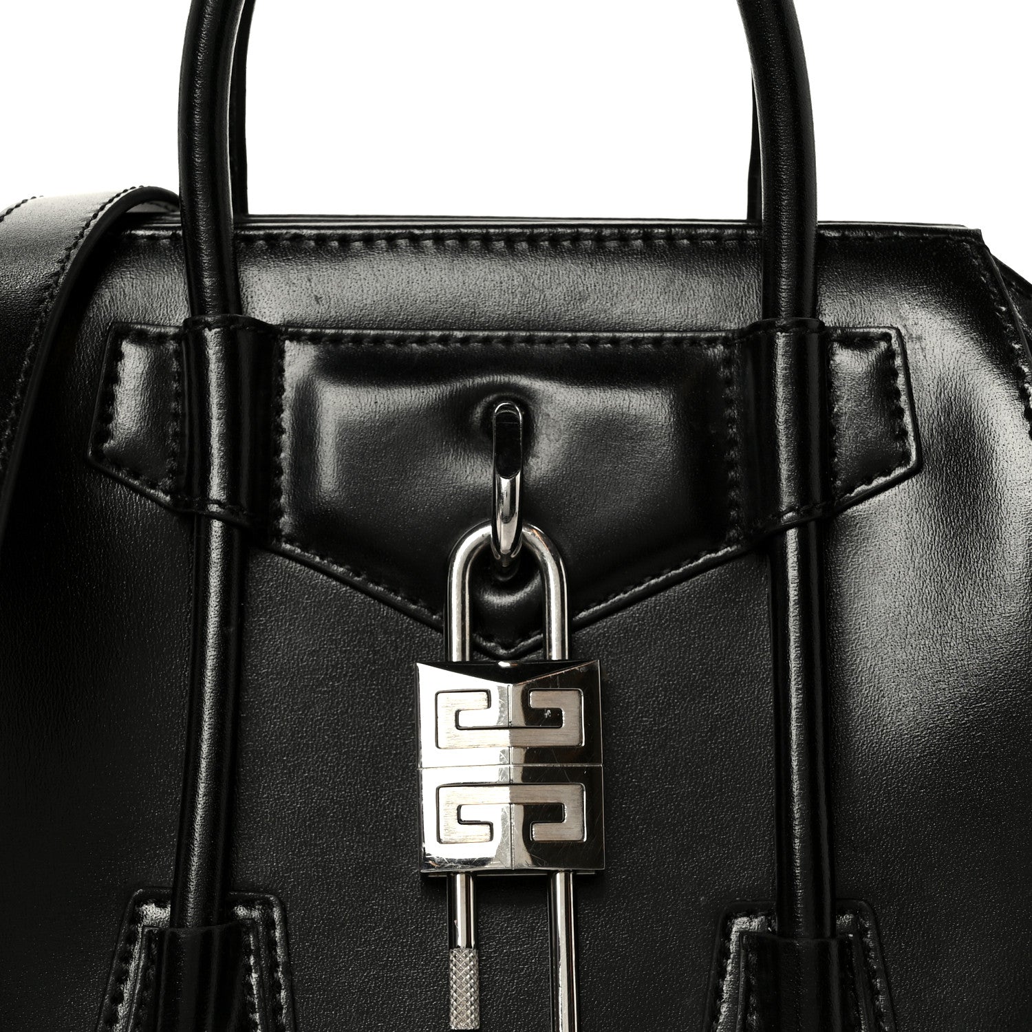 Givenchy Box Calfskin Small Lock Antigona Shoulder Bag Black 8 of 10