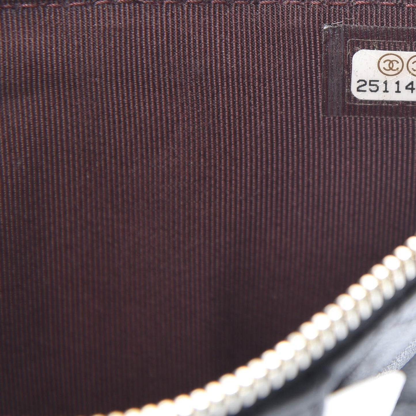 Lambskin Quilted Classic Flat Wallet Pouch Black