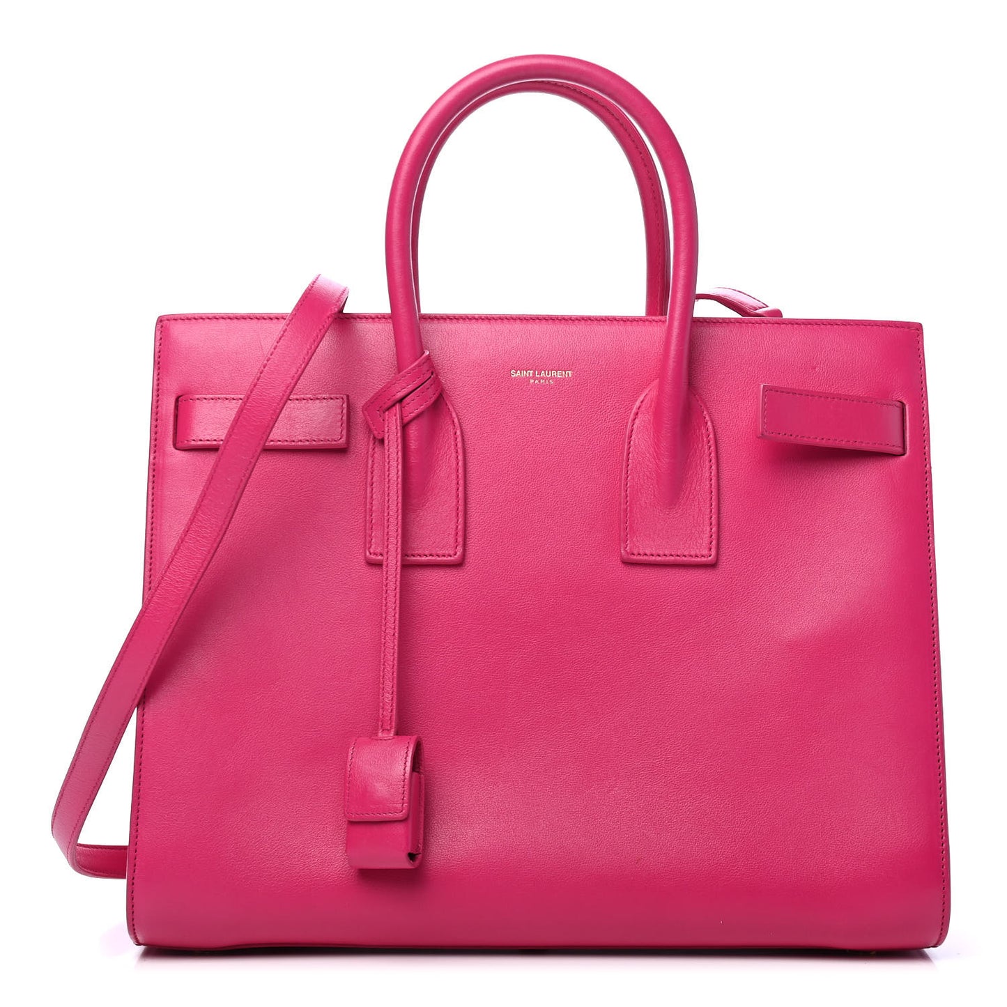 Calfskin Small Sac De Jour Lipstick Fuchsia