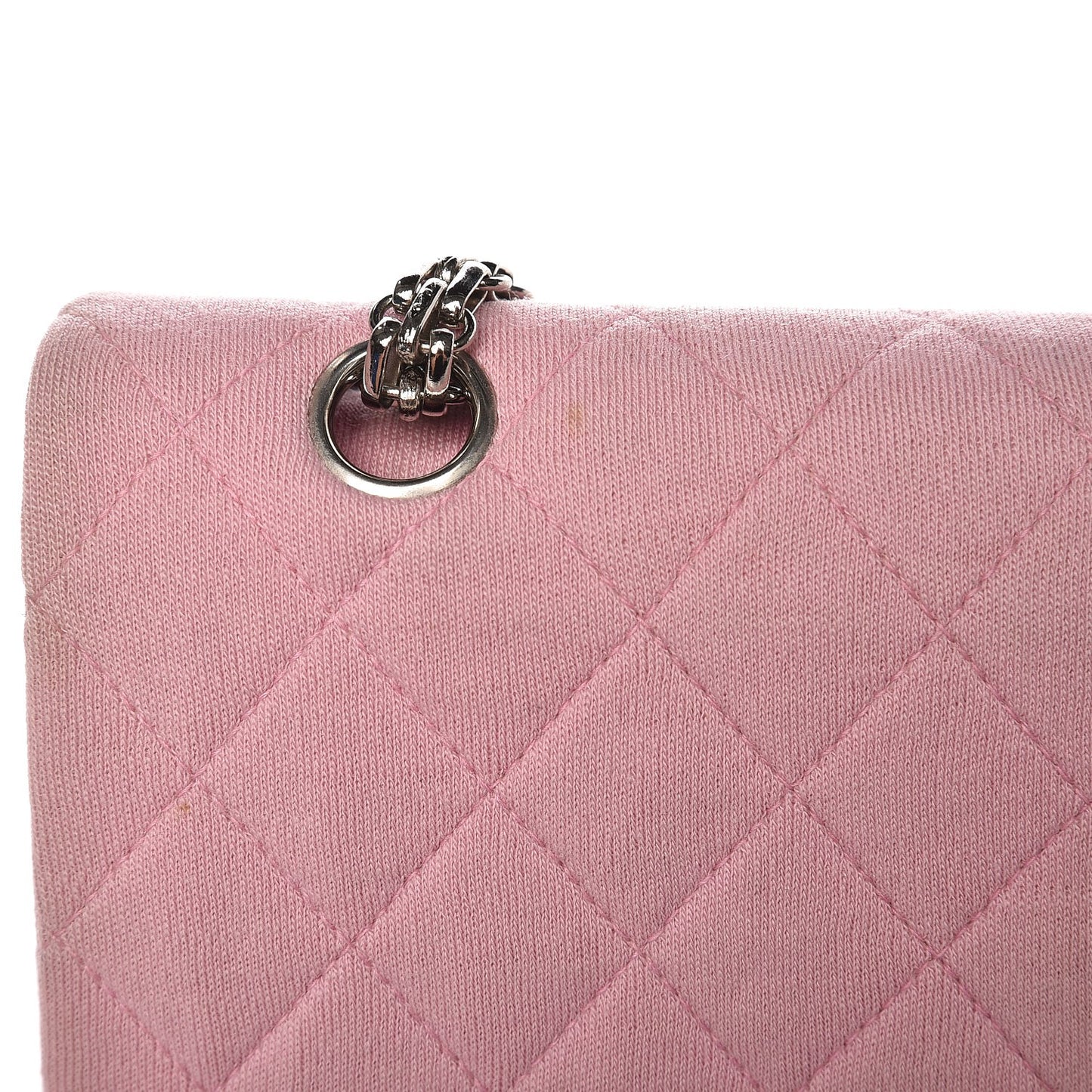 Jersey Quilted Medium Double Flap Pink