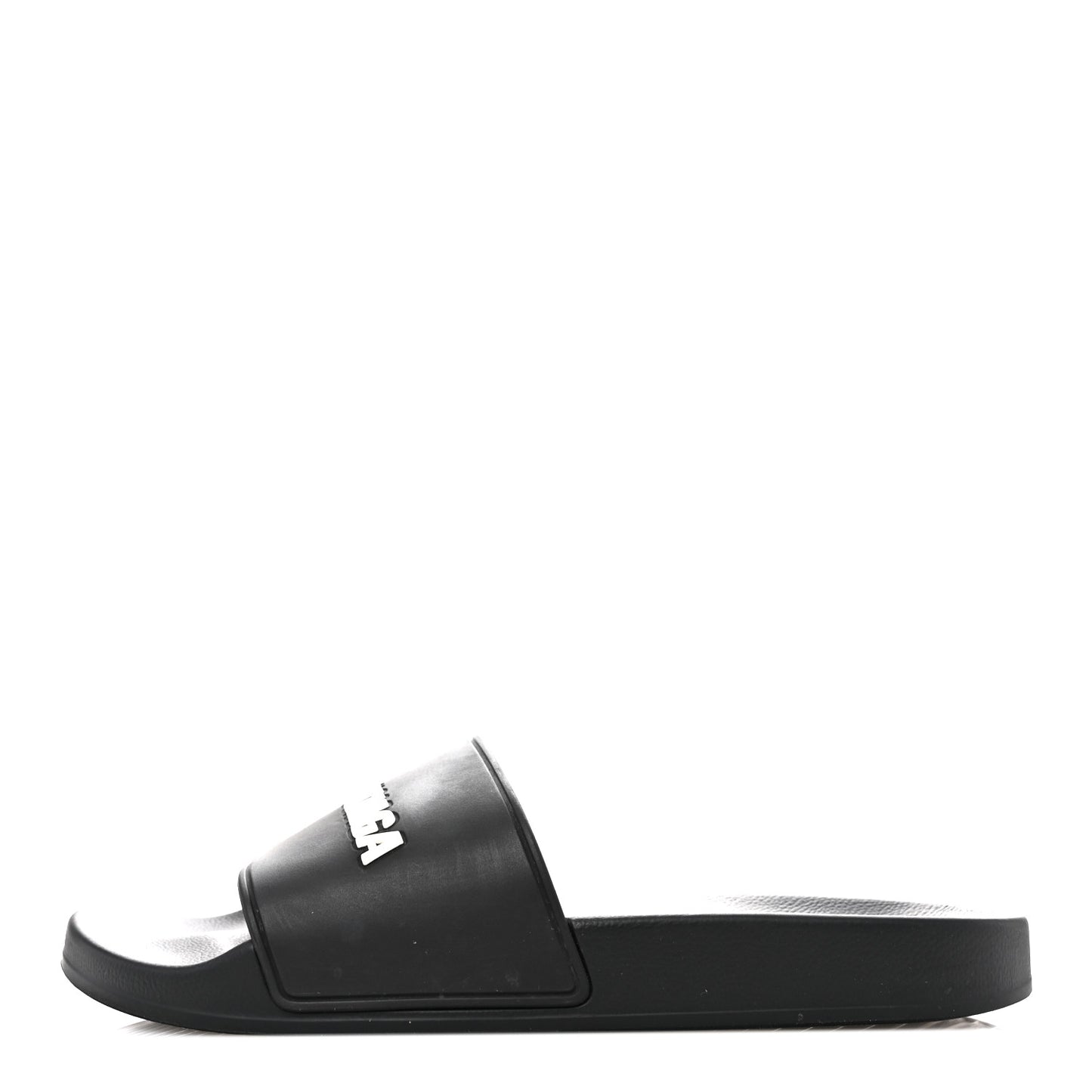 Rubber Womens Logo Pool Slide Sandals 40 Black