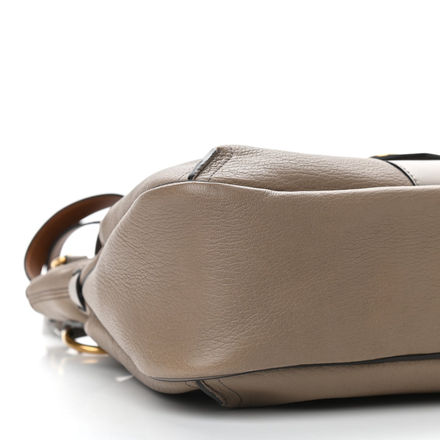 Grained Lambskin Medium Lexa Shoulder Bag Motty Grey