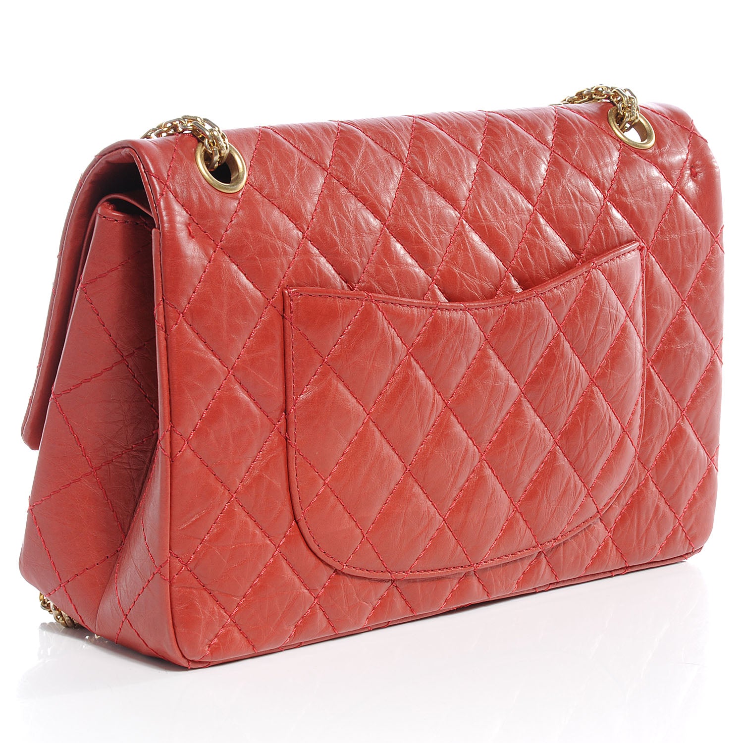 Chanel Aged Calfskin 2.55 Reissue 226 Flap Red 3 of 7