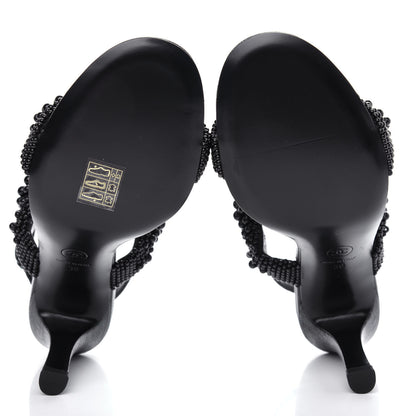 Chanel Fantasy Calfskin Pearl Pump 39 Black 6 of 11
