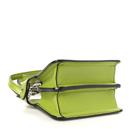 Fendi Shiny Nappa Nano Peekaboo Maxi Handle Satchel Wasabi 4 of 10