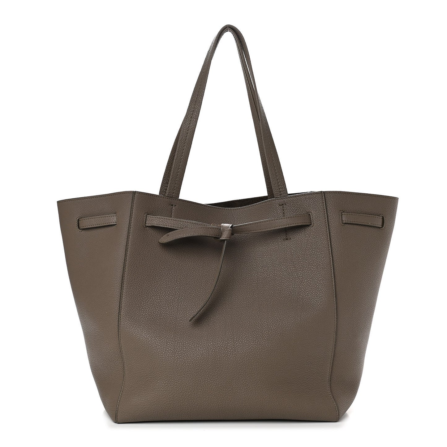 Soft Grained Calfskin Small Belt Cabas Phantom Taupe