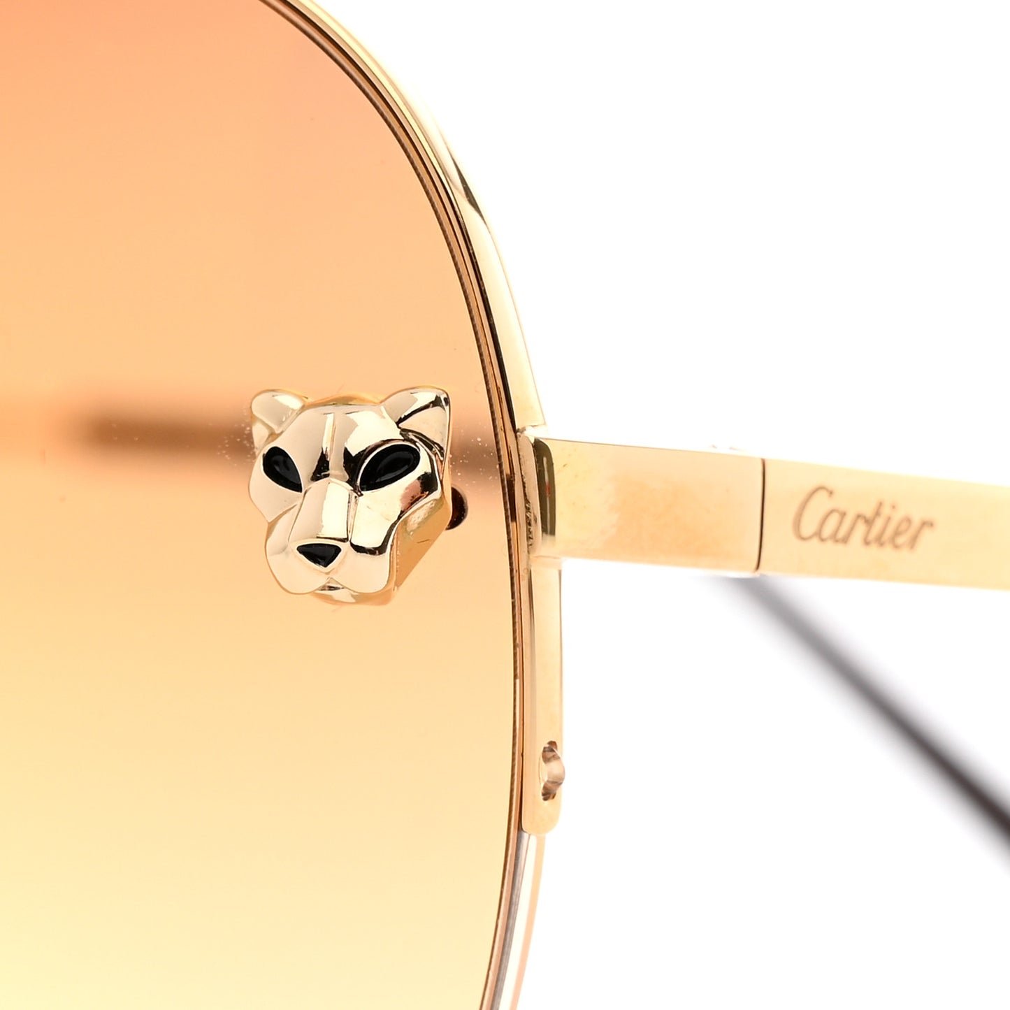 Santos de Cartier Aviator Sunglasses CT0065S Gold