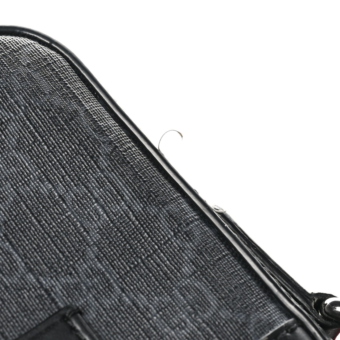 GG Supreme Monogram Appia Calfskin Web Small Camera Messenger Bag Black Grey
