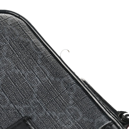 Gucci GG Supreme Monogram Appia Calfskin Web Small Camera Messenger Bag Black Grey 12 of 12