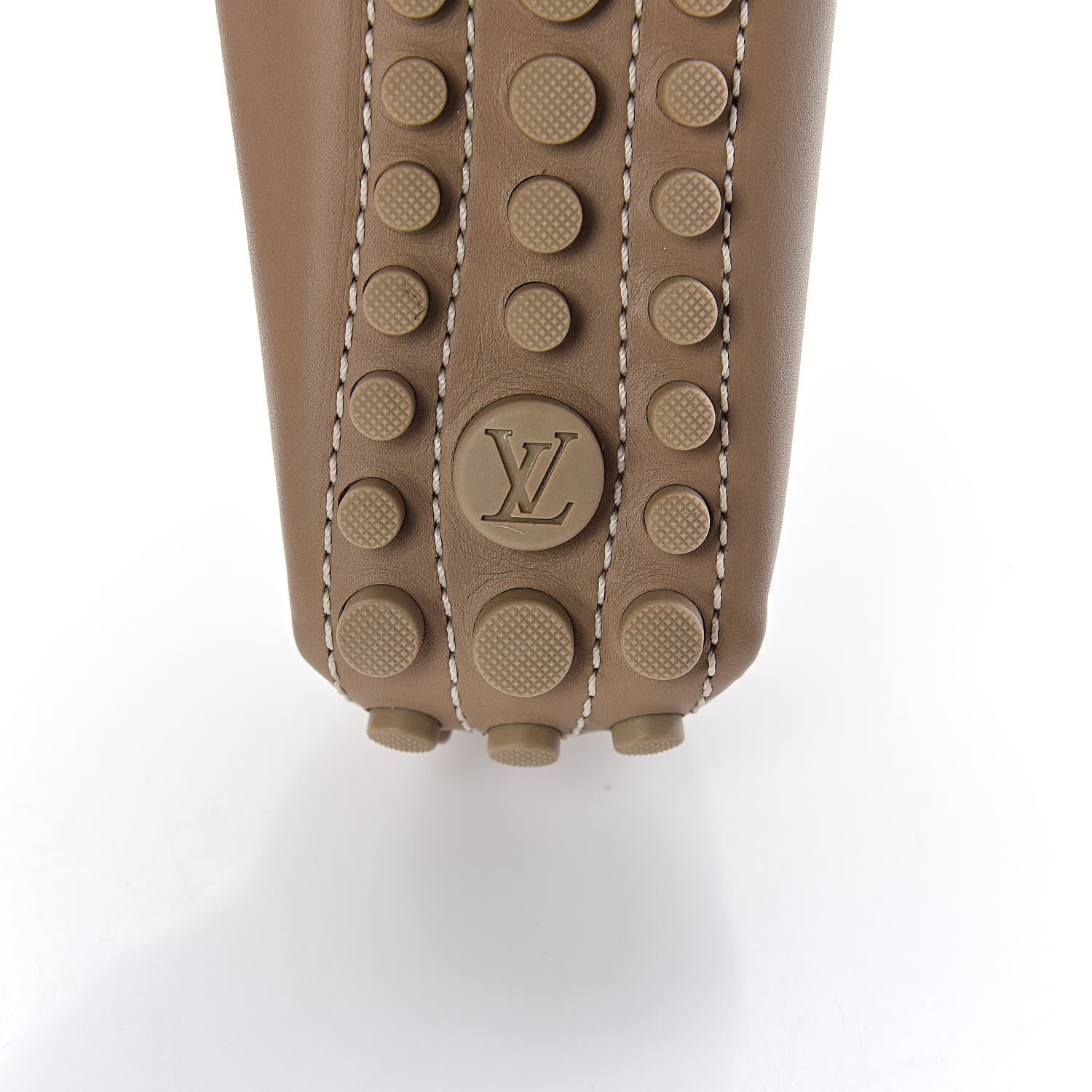 Louis Vuitton Calfskin Loafers 35 Beige 6 of 9