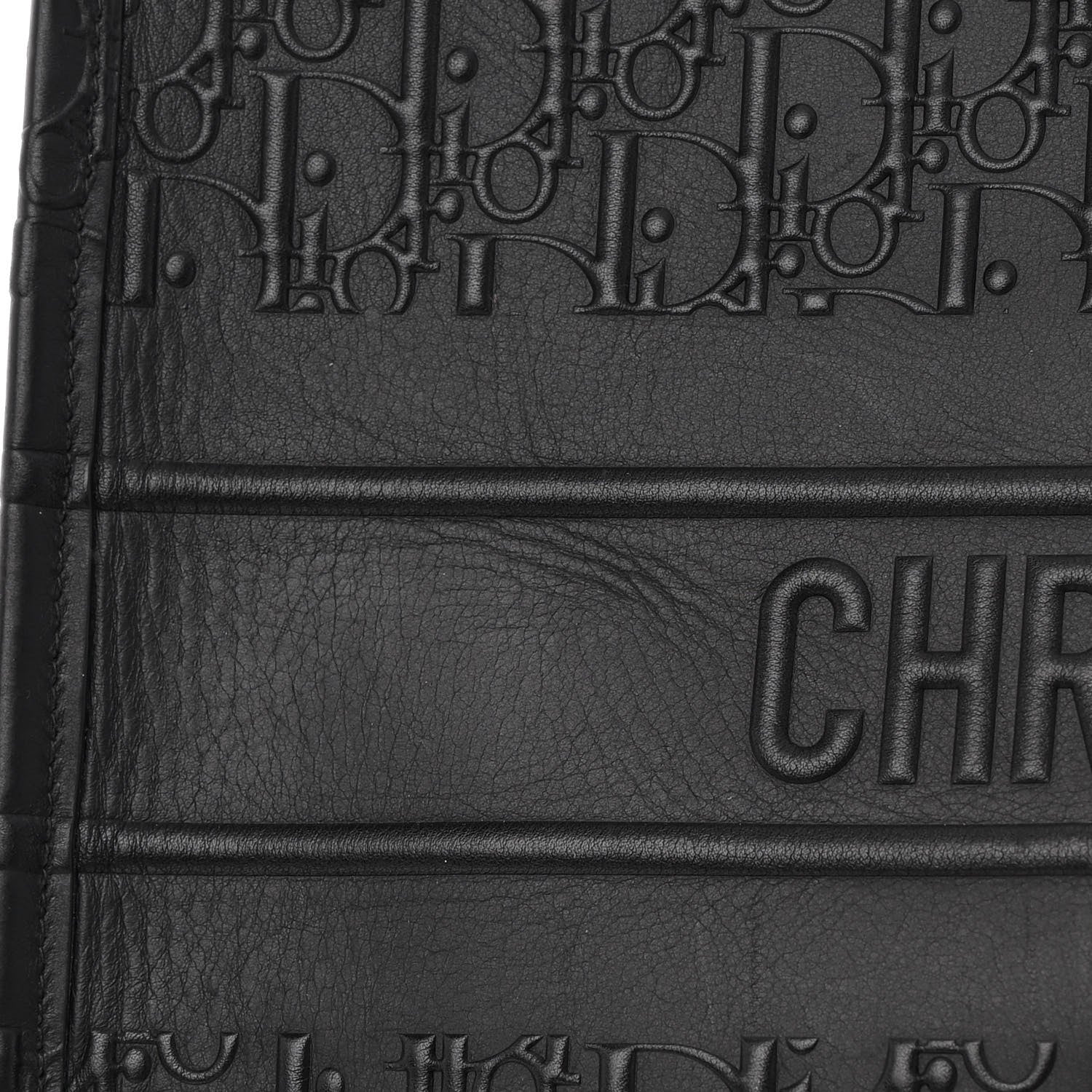 Christian Dior Oblique Calfskin Embossed Large Book Tote Black 15 of 17