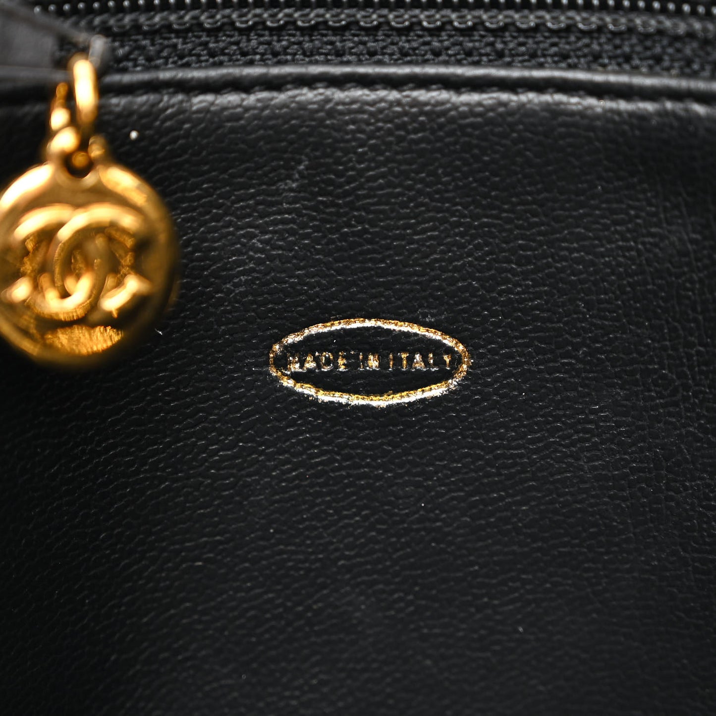 Caviar Flap Shoulder Bag Black