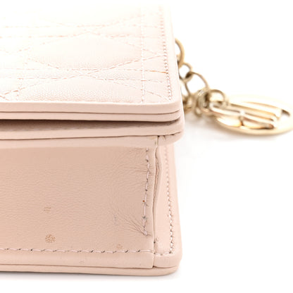 Christian Dior Lambskin Cannage Lady Dior Pouch Pink 14 of 14