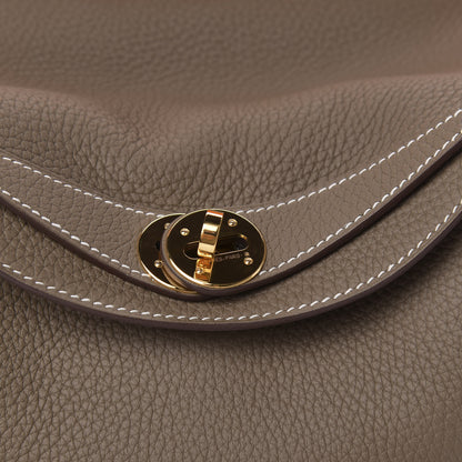 Hermes Taurillon Clemence Lindy 26 Etoupe 9 of 10