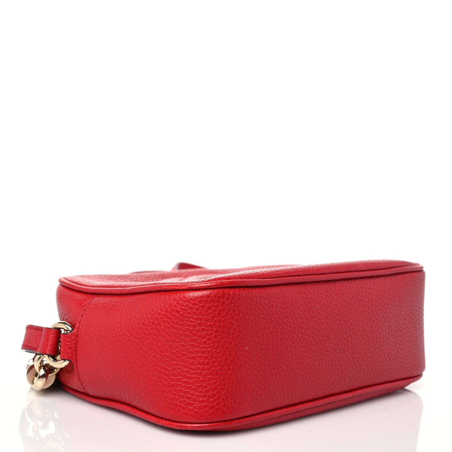 Pebbled Calfskin Small Soho Disco Bag Tabasco Red