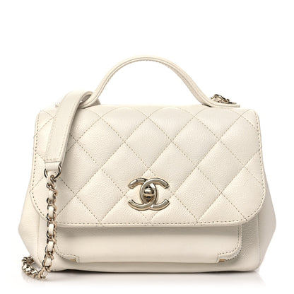Chanel Caviar Quilted Small Business Affinity Flap White 1 of 10