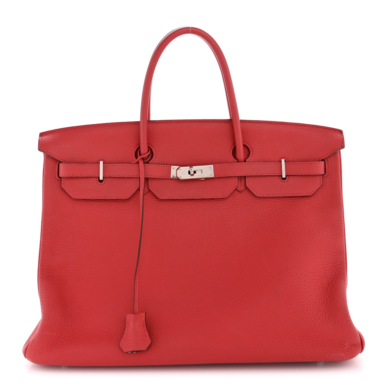 Hermes Taurillon Clemence Birkin 40 Rouge Venetian 1 of 15