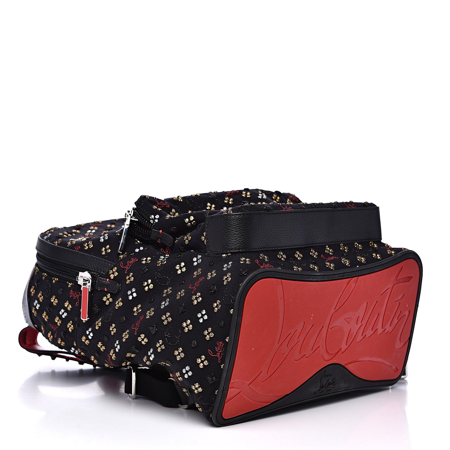 Jacquard Canvas Backloubi Backpack Black
