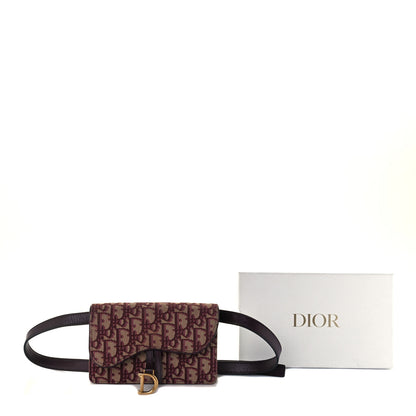 Christian Dior Oblique Saddle Belt Bag Bordeaux 11 of 11