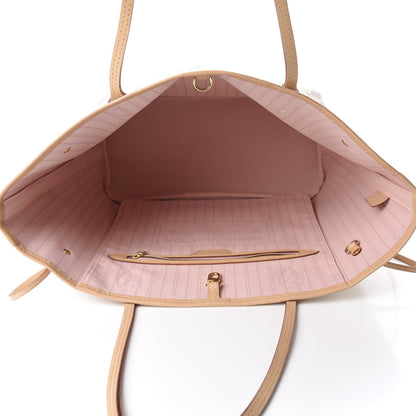 Louis Vuitton Damier Azur Neo Neverfull MM Rose Ballerine 5 of 12
