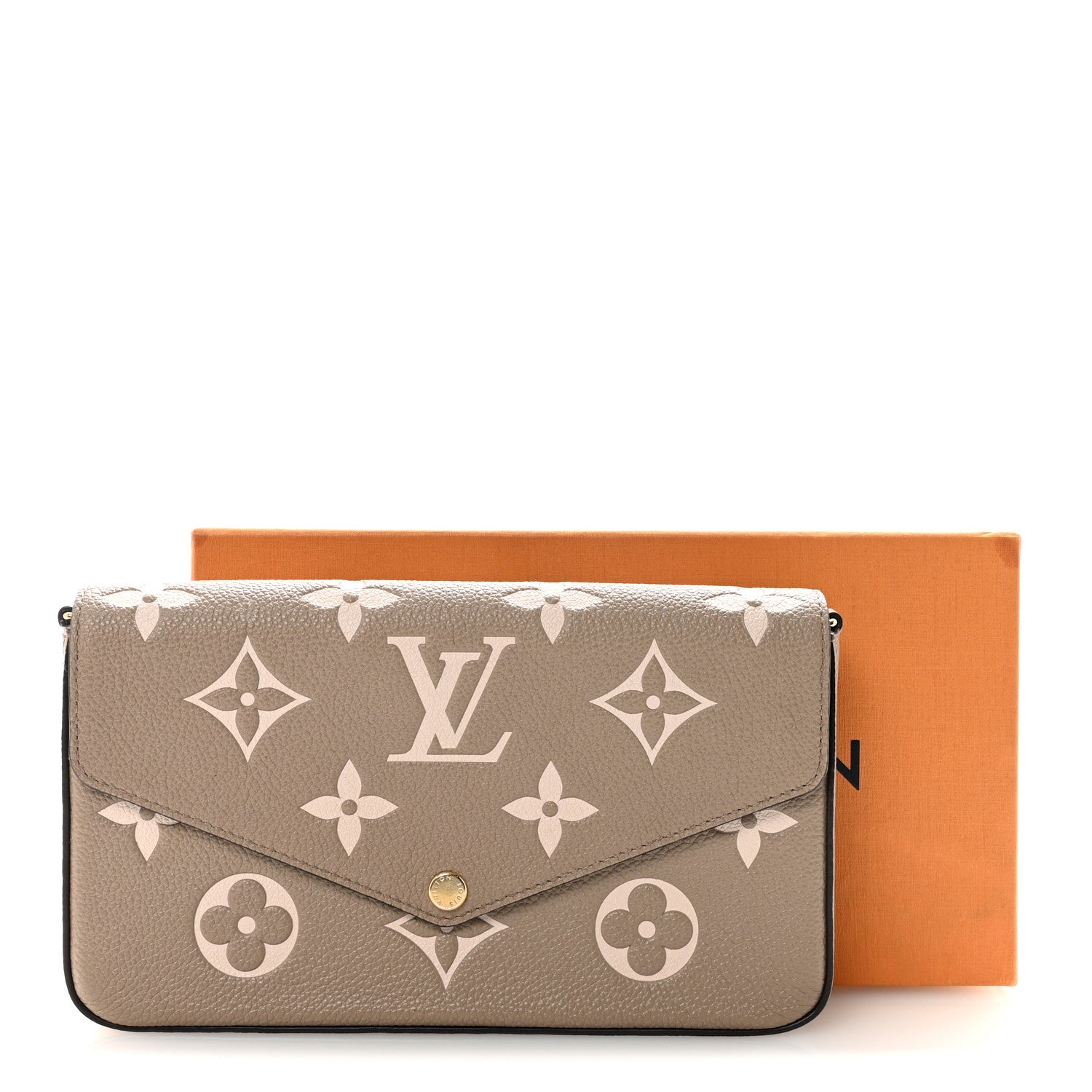 Louis Vuitton Empreinte Monogram Giant Felicie Pochette Tourterelle Creme 11 of 11