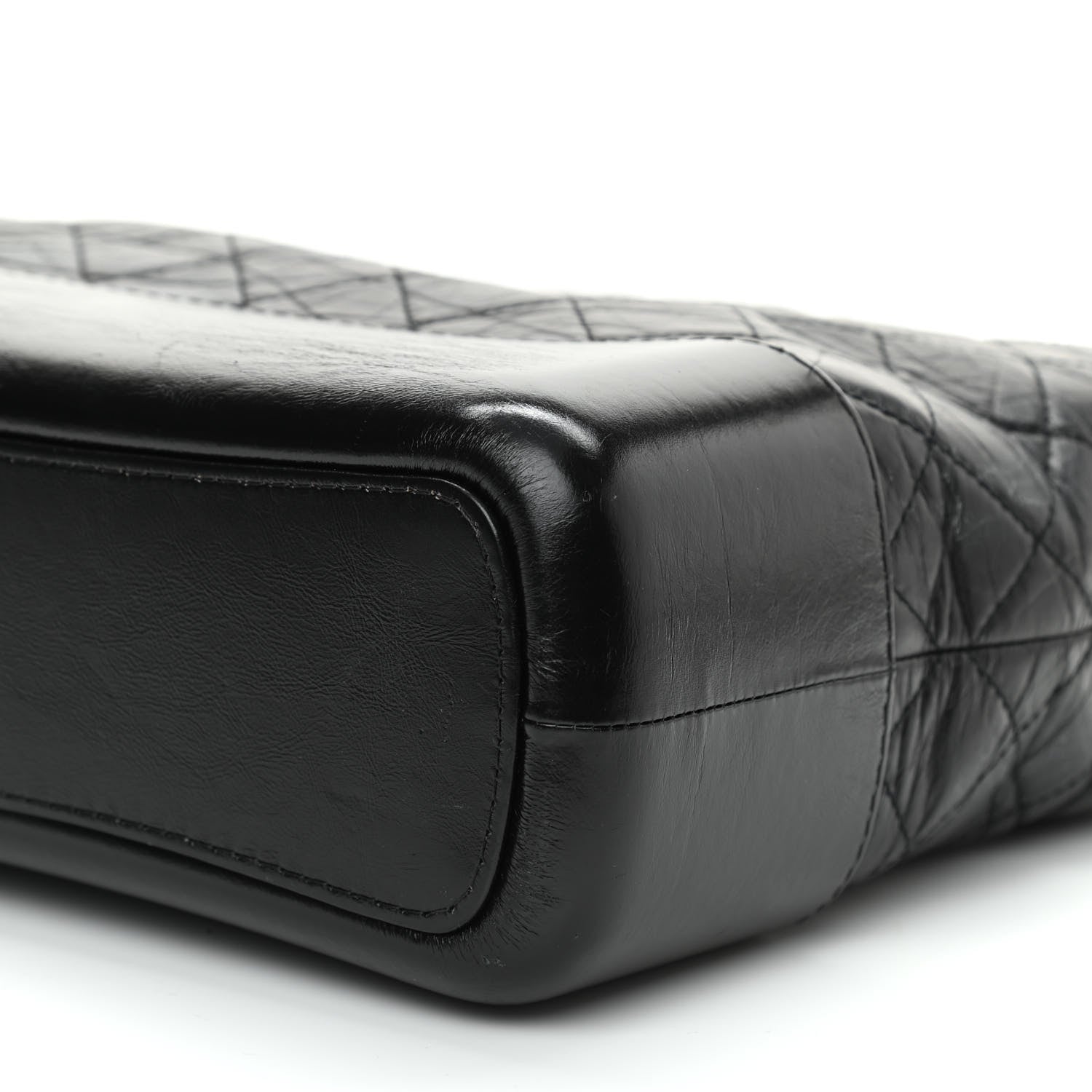 Chanel Aged Calfskin Quilted Medium Gabrielle Hobo Black 9 of 10