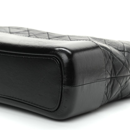 Chanel Aged Calfskin Quilted Medium Gabrielle Hobo Black 9 of 10
