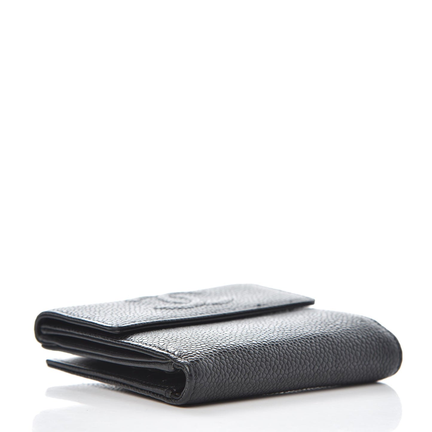 Caviar Timeless CC Compact French Wallet Black