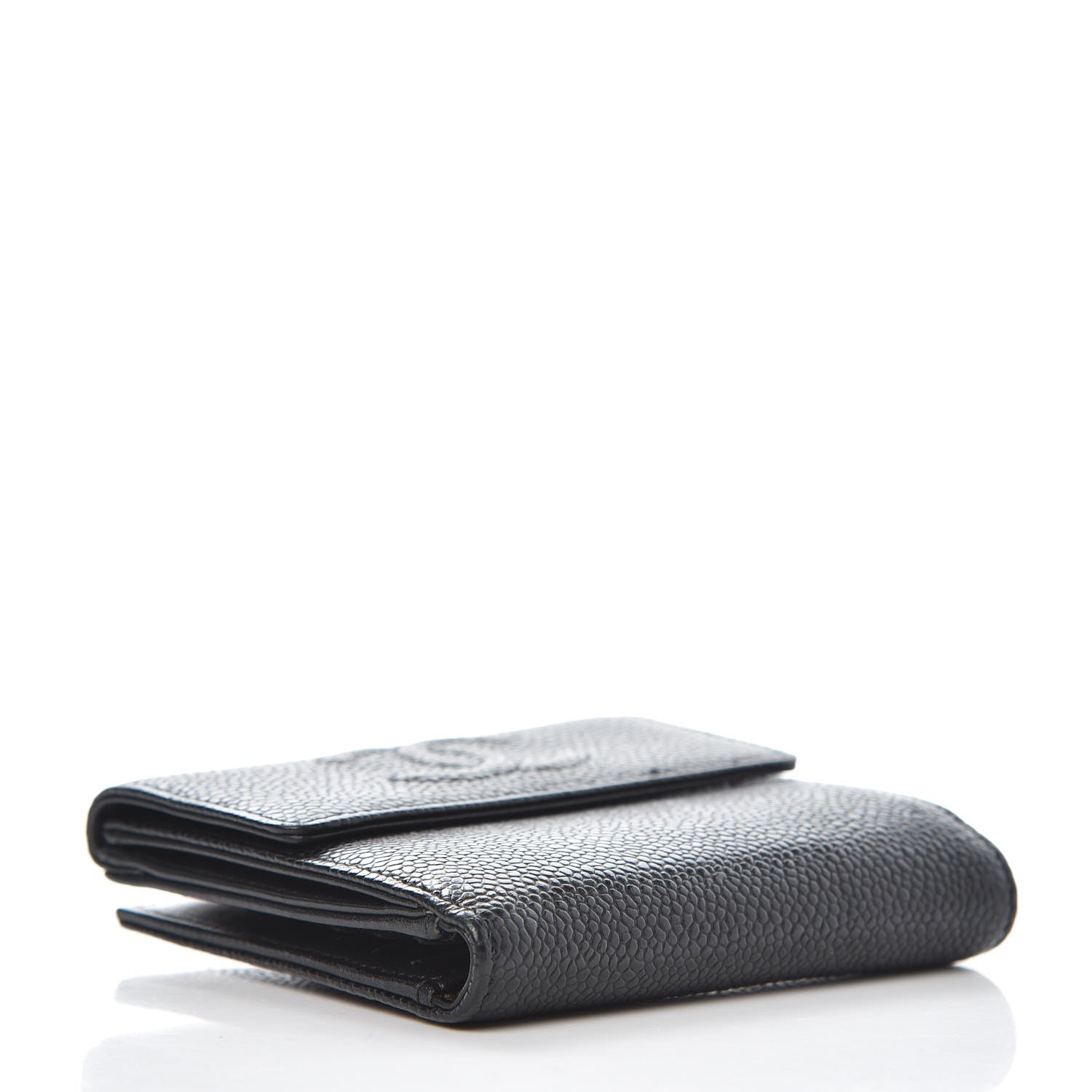 Chanel Caviar Timeless CC Compact French Wallet Black 4 of 8