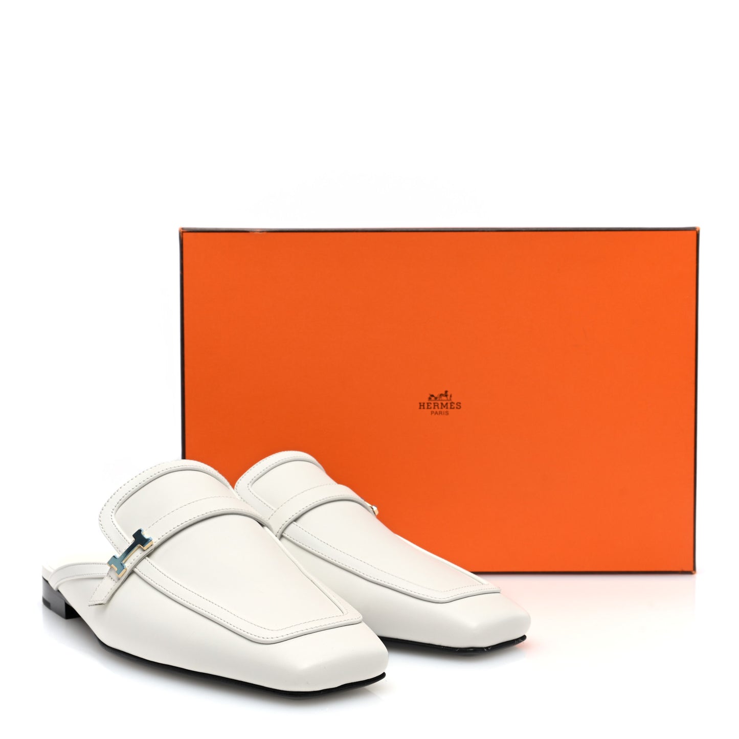 Calfskin Womens Groupie Mules 39 White