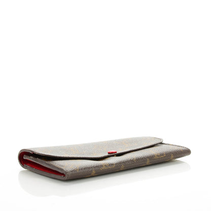 Louis Vuitton Monogram Emilie Wallet Red 4 of 7