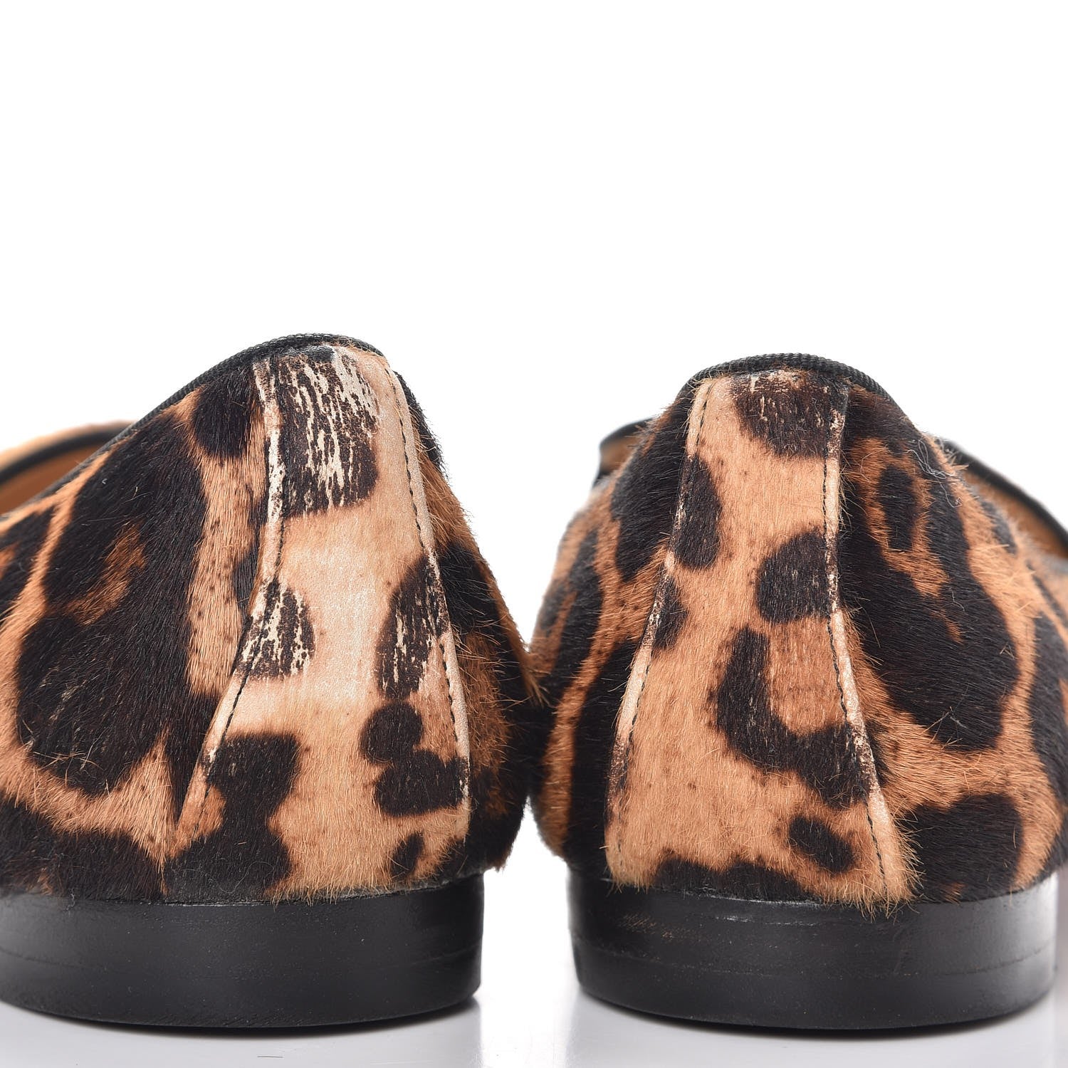 Christian Louboutin Pony Hair Leopard Print Sakouette Loafers Flats 40.5 10 of 14