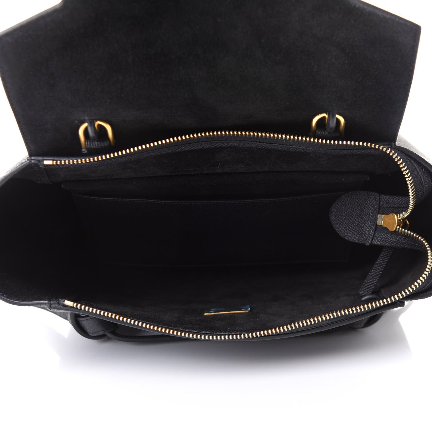 Baby Grained Calfskin Micro Belt Bag Black