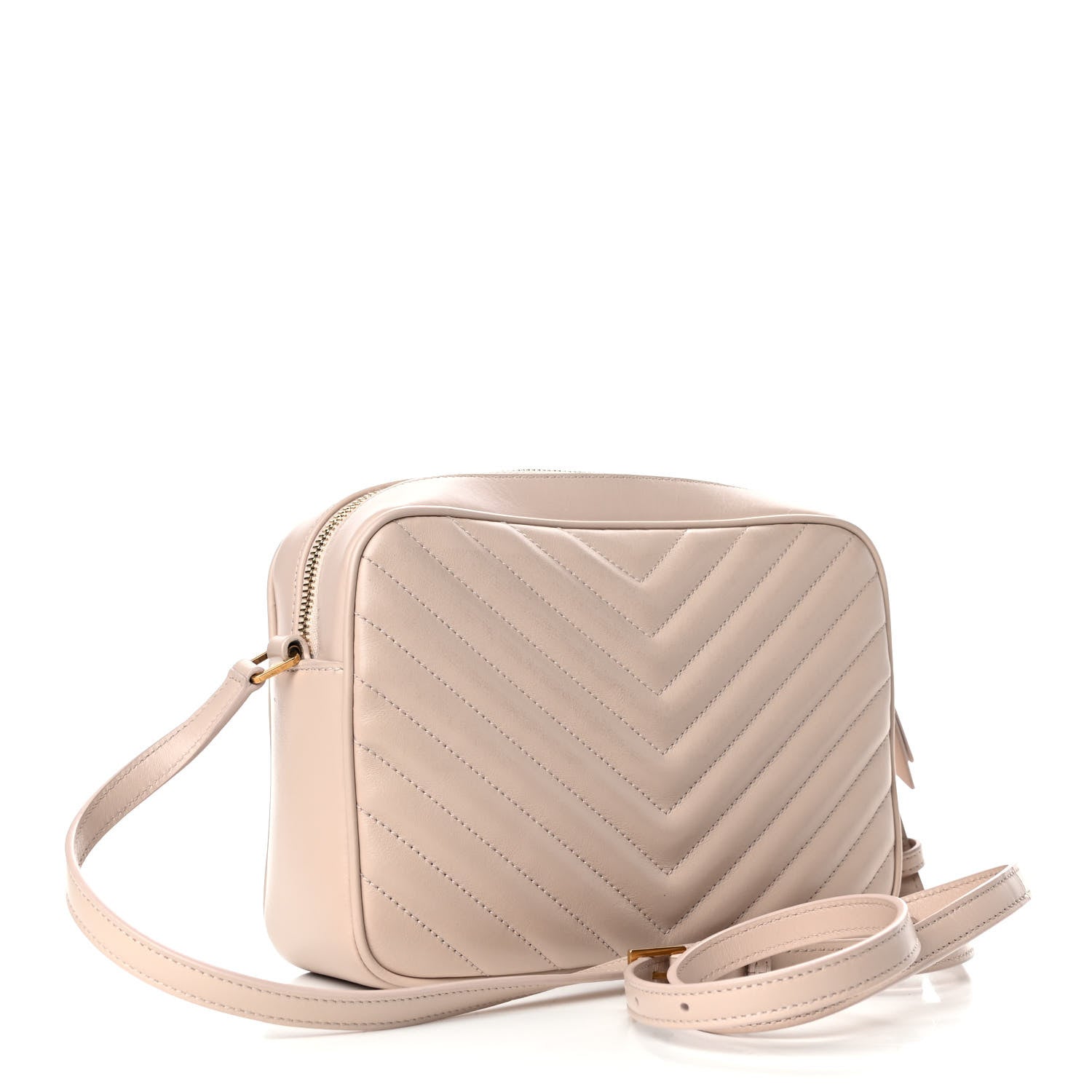 Saint Laurent Calfskin Matelasse Monogram Lou Camera Bag Marble 2 of 4