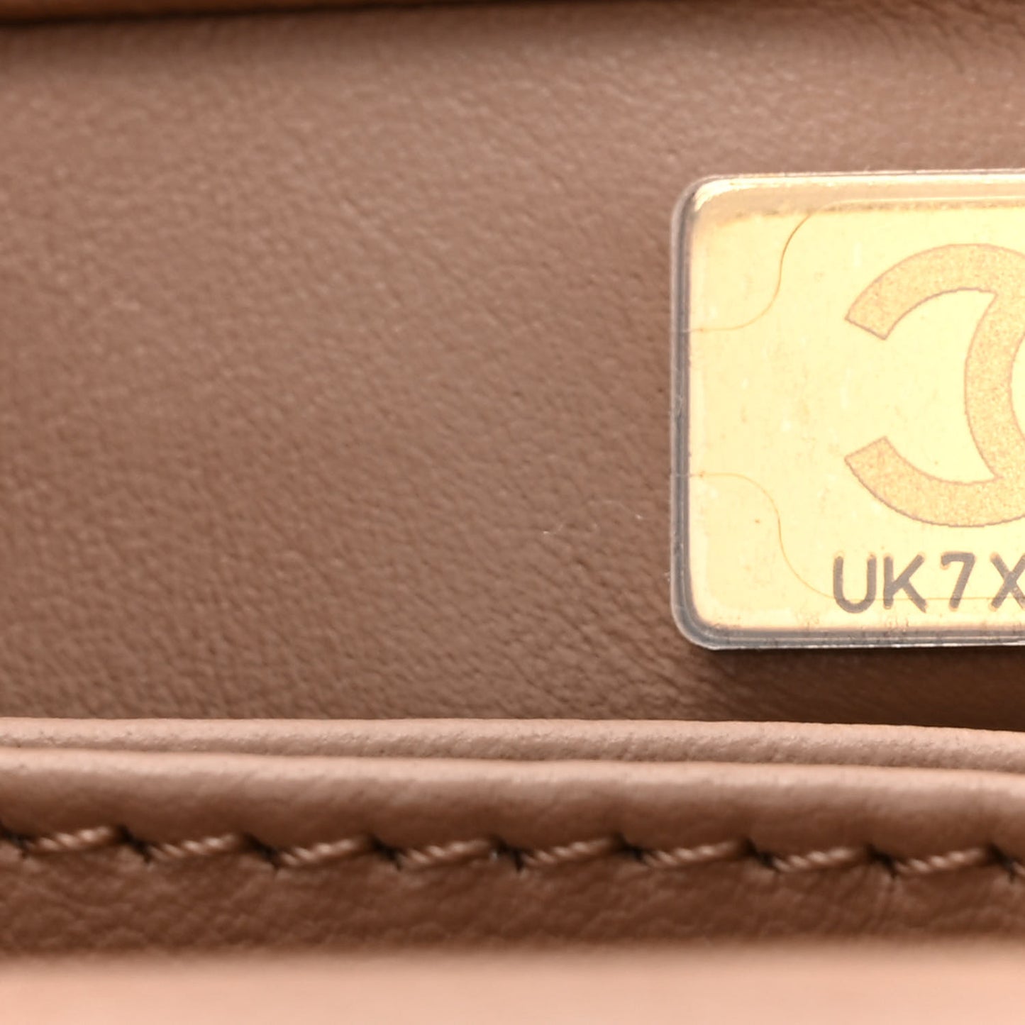 Caviar Quilted Mini Coco Handle Flap Beige