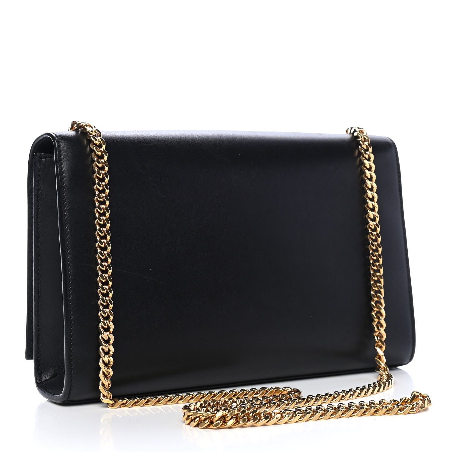 Saint Laurent Smooth Calfskin Medium Classic Monogram Kate Tassel Satchel Black 3 of 10