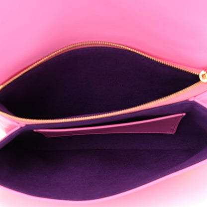 Louis Vuitton Lambskin Embossed Monogram Vuittamins Pochette Coussin Rose Violet 5 of 11