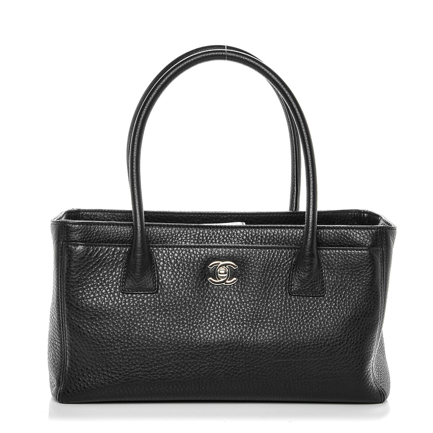 Chanel Deerskin Small Cerf Shopper Tote Black 1 of 7