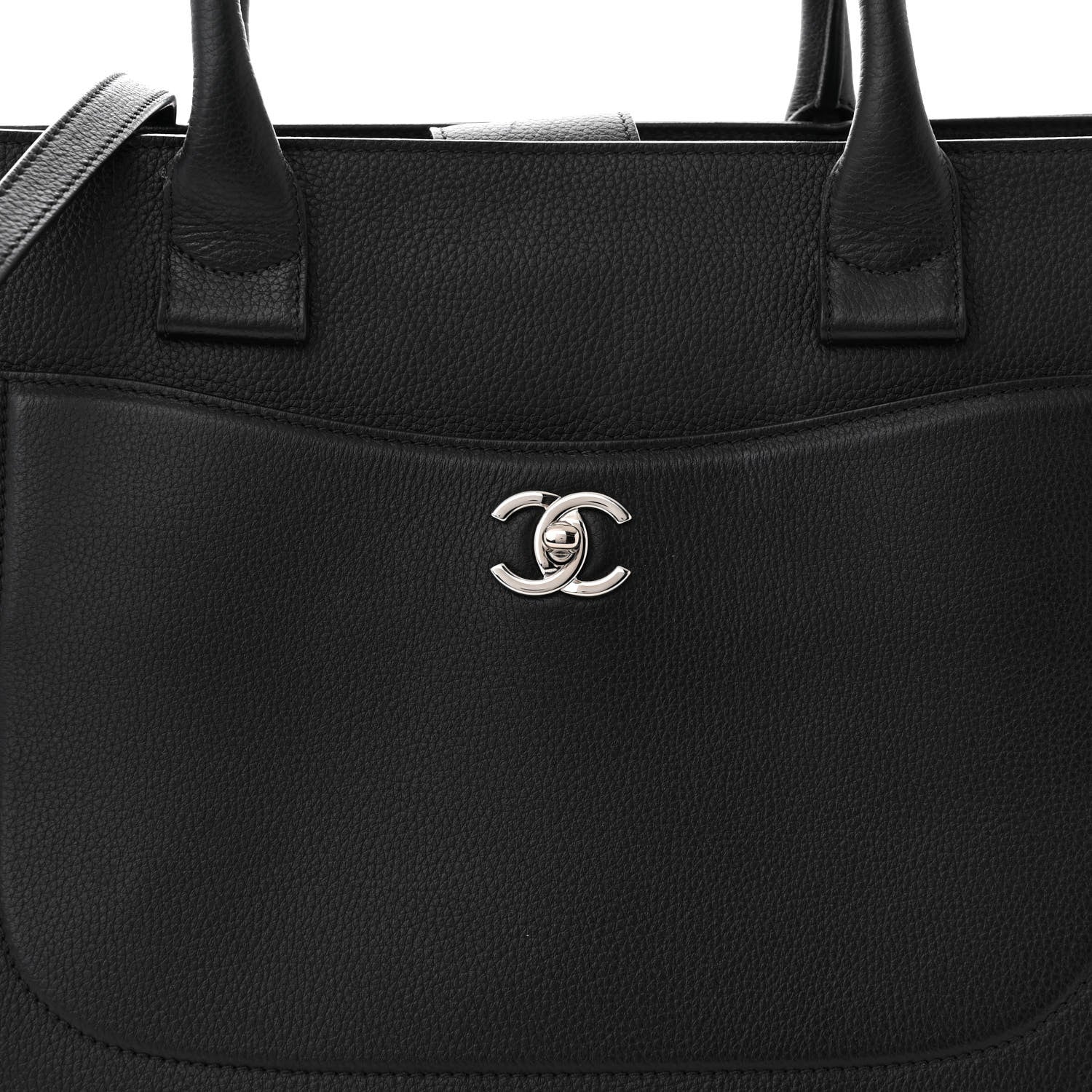 Chanel Grained Calfskin Large Neo Executive Shopper Tote Black 8 of 11