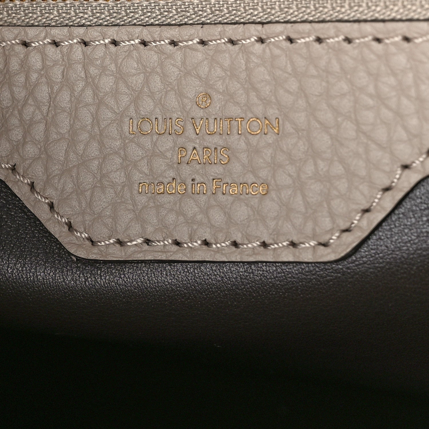 Louis Vuitton Taurillon Capucines MM Galet 6 of 8