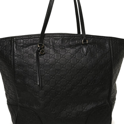 Gucci Guccissima Medium Bree Zippered Tote Black 10 of 14