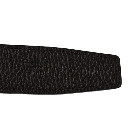 Hermes Box Togo 32mm Idem Belt 110 44 Black Chocolate 3 of 10