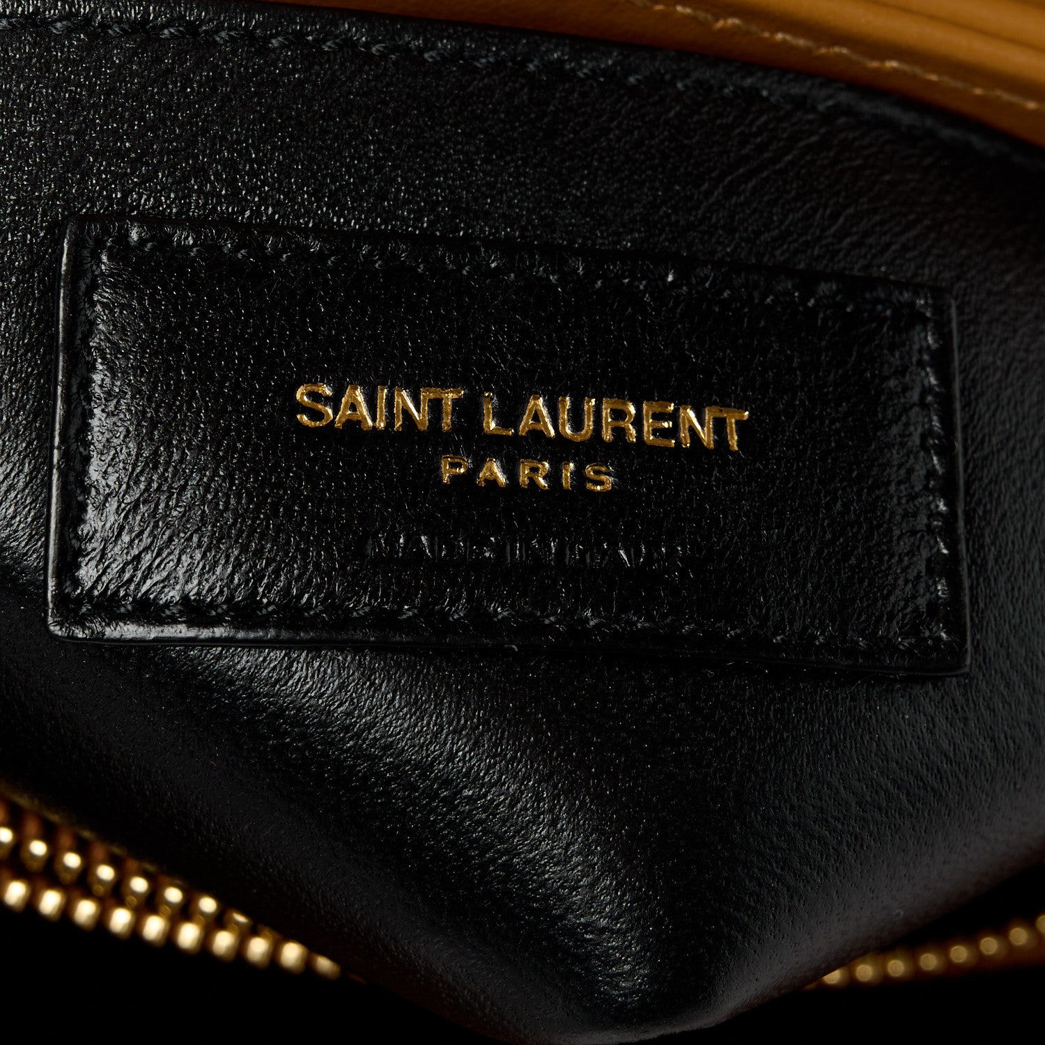 Saint Laurent Calfskin Y Quilted Monogram Small Loulou Chain Satchel Dark Natural 7 of 11