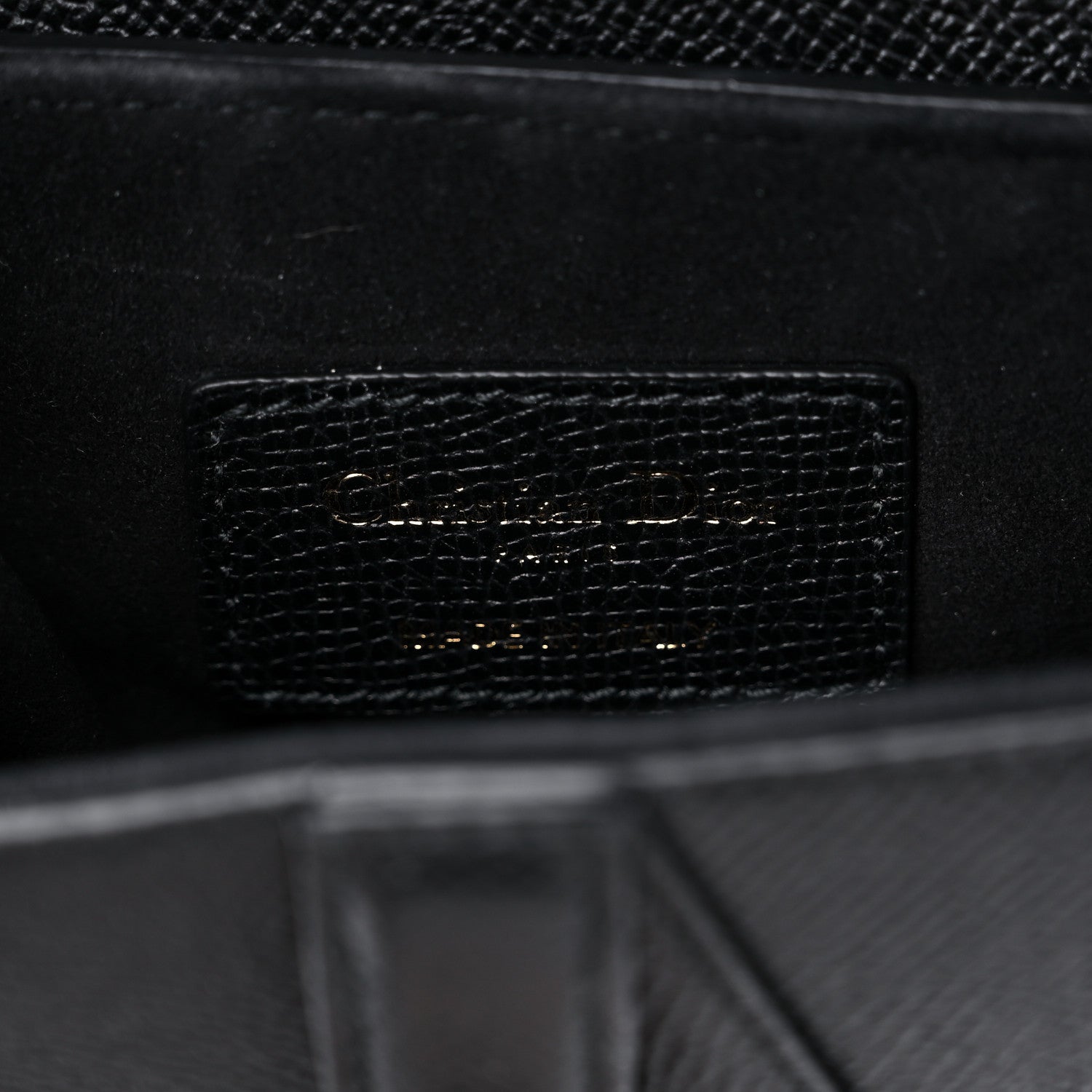 Christian Dior Grained Calfskin Mini Saddle Bag Black 6 of 10